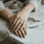 Geel goud Christian ring met diamanten