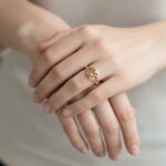 Geel gouden fantasie ring