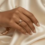 Bi color gouden ring met diamant