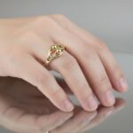 Geel gouden fantasie ring