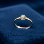 Gouden ring met 0.04ct. diamant