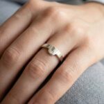 Wit gouden ring met 0.02ct.