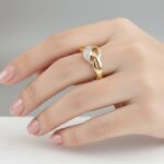 Christian smalle bicolor ring