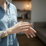 Gouden ring met robijn en diamant