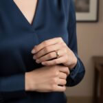 Gouden ring met 0.02ct. diamant