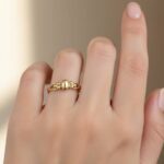 Geel goud Christian fantasie ring