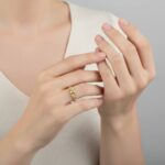 Geel goud Christian fantasie ring