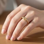 Gouden bolle ring