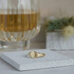 Goud zegelring kleine model