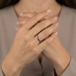 Geel en wit gouden ring met diamant