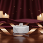 Gouden ring met ster zetting 0.24ct.