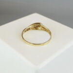 Goud Christian ring met diamant