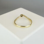 Christian gouden ring met 0.03ct.