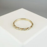 Gouden tros ring wit goud