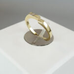 Bicolor gouden ring cachet model