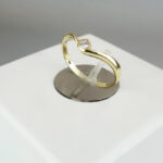 Christian gouden ring met 0.03ct.