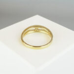 Gouden ring met diamant 0.07ct.
