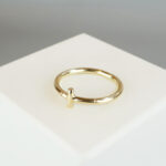 Gouden kruis ring
