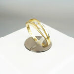 Gouden ring met diamant 0.07ct.
