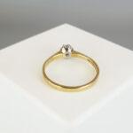 Gouden ring met spiegel chaton
