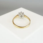 Gouden ring met ster zetting 0.24ct.