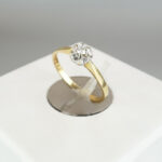 Gouden ring met spiegel chaton