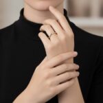 Christian gouden ring met 0.03ct.