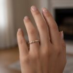 Gouden tros ring rosé goud