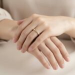 Gouden tros ring wit goud