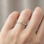 Gouden tros ring wit goud