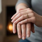 Christian gouden ring met 0.03ct.