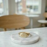 Gouden zegelring kleine model