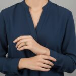 Gouden zegelring kleine model