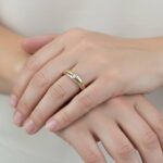 Bicolor fantastie ring met diamant