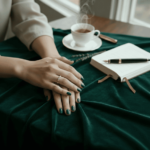 Gouden ring met hoge zetting 0.04ct.