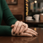 Gouden ring met parel en diamanten