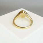 Gouden ring met parel & diamanten