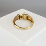 Fantasie ring met parel & diamant