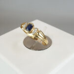 14 karaat fantasie saffier ring