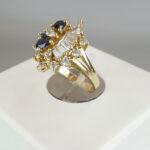 Gouden ring met diverse zirkonia