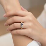 Christian ring met saffier