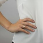 Gouden slag ring met parel