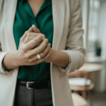 Gouden parel ring met 0.04ct.