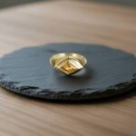 Gouden ring met marquise citrien