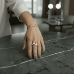 Gouden lapponia ring met parel