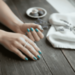 Wit gouden parel ring met 0.10ct. diamant