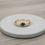 Christian ring met saffier