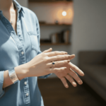 14 karaat fantasie saffier ring