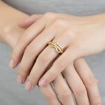 Gouden gevlochten Christian ring