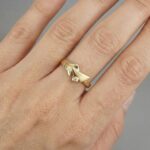 Gouden ring Christian model